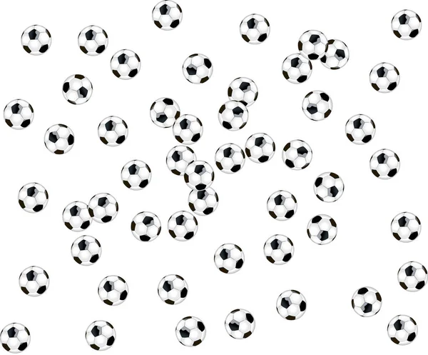 Voetbal willekeurige patroon achtergrond — Stockfoto