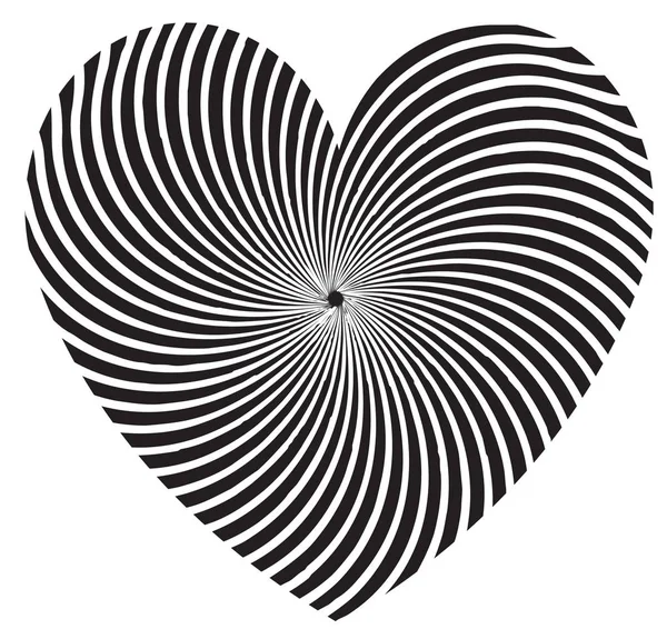 Графическая иллюстрация Swirl Heart — стоковое фото