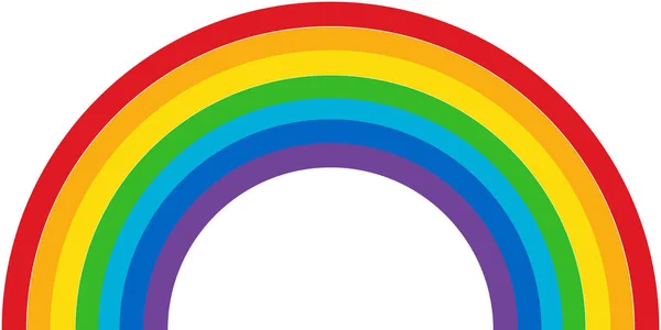 Rainbow graphic on white — Stock Photo, Image