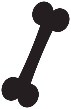 Kemik Silueti beyaz üzerine