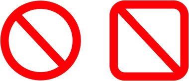 Beyaz üzerine kırmızı uyarı işareti