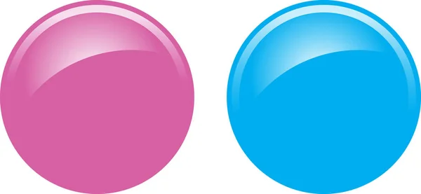 蓝色和粉色按钮 — 图库照片