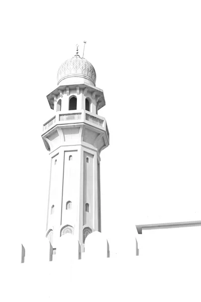 In oman muscat the old mosque minaret and religion in clear sky — Stock Photo, Image