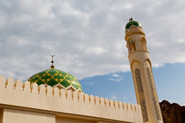 Umman muscat oteli eski Camii Minare ve din gökyüzü temizleyin