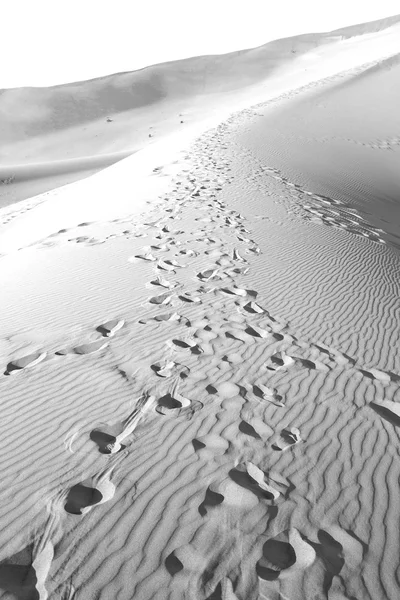 Em oman velho deserto esfregar al khali o quarto vazio e ao ar livre — Fotografia de Stock