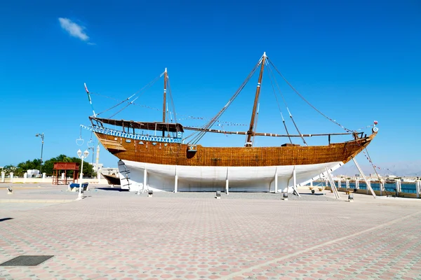 In oman old boat — Stock Photo, Image