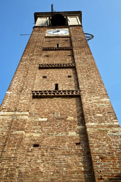 Mozzate duvar ve kilise kule bell güneşli  