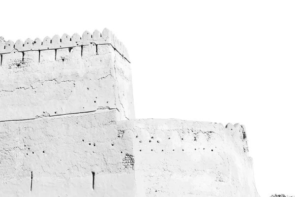 Di oman muscat benteng pertahanan tua perang langit — Stok Foto