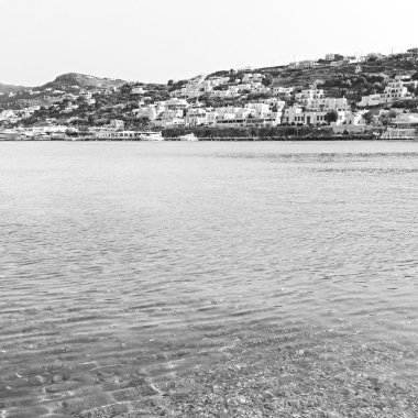 eski cyclades Adası Limanı ve tekne santorini naksos tarihinin