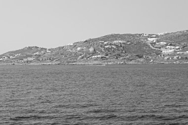 eski cyclades Adası Limanı ve tekne santorini naksos tarihinin