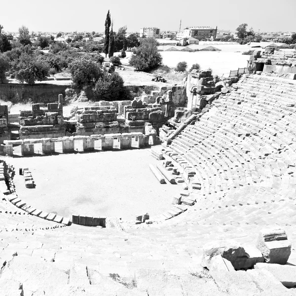 Αρχαιολογία θέατρο στην Τουρκία Μύρα Ευρώπη παλιά Ρωμαϊκή νεκρόπολη — Φωτογραφία Αρχείου