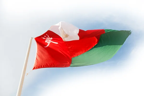 Integetett zászló Ománban — Stock Fotó