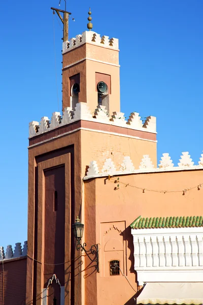 Moslim het symbool van de geschiedenis in Afrika minaret religie s — Stockfoto