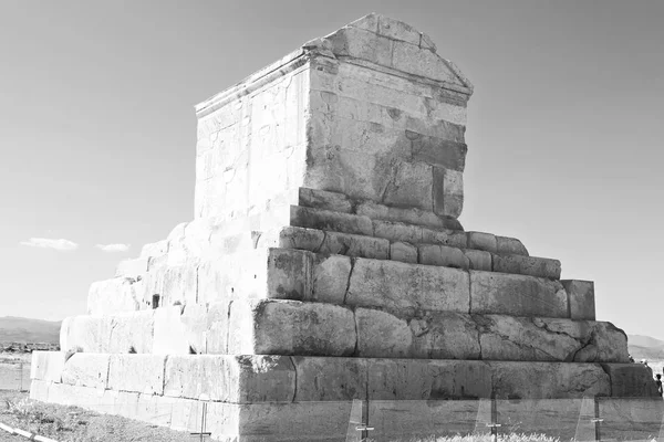 In iran   pasargad  the old  construction — Stock Photo, Image