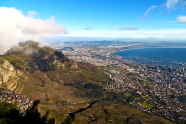 Στην Νότια Αφρική ορίζοντα της πόλης από το βουνό — Φωτογραφία Αρχείου