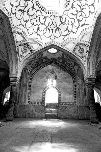 in iran inside the old antique  mosque