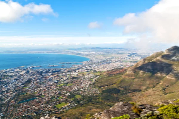 Στην Νότια Αφρική ορίζοντα της πόλης από το βουνό — Φωτογραφία Αρχείου