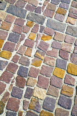 Milan İtalya eski kilise beton duvar tuğla soyut