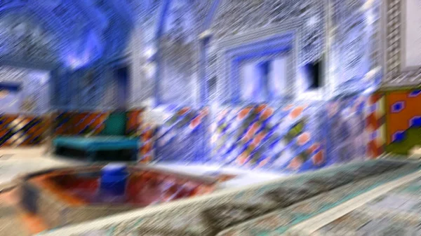 Im iranischen Hamam Teppich — Stockfoto