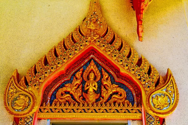 Kho samui bangkok  thailand incision of the buddha gold — Stock Photo, Image