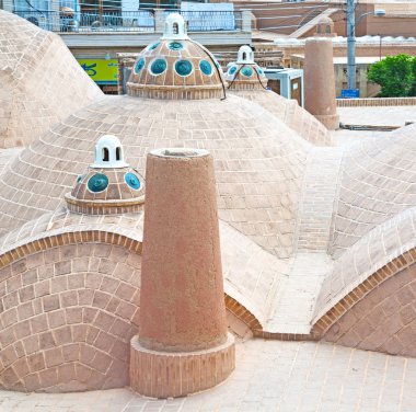 İran'da eski binanın çatı 