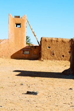 Sahara Afrika Fas palm eski inşaat ve onun
