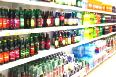 İran'da soyut süpermarket bulanıklık 