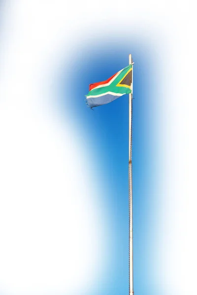 En Sudáfrica la bandera nacional — Foto de Stock