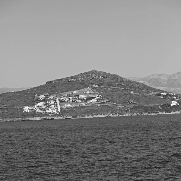 Gammal historia i Kykladerna ö hamnen och båtturer santorini naksos — Stockfoto