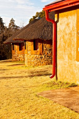  Lesotho sokak köyde mountain yakınındaki  