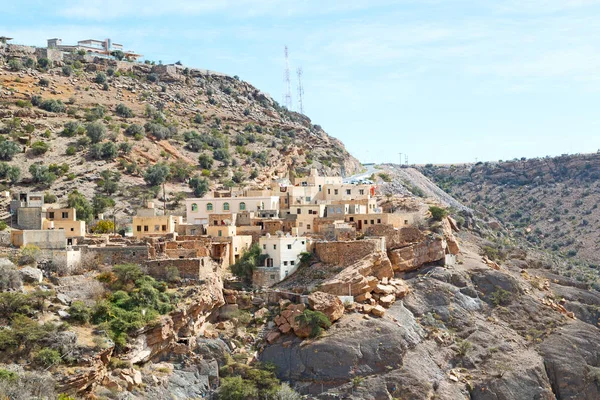 En Oman el viejo pueblo abandonado — Foto de Stock