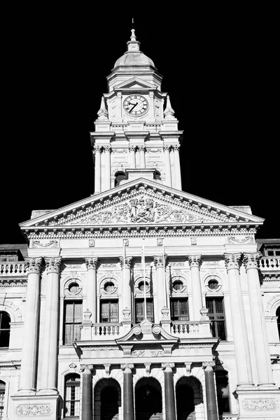 In south africa close up of the   city hall — Stock Photo, Image