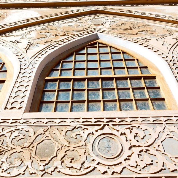 In iran  the old  architecture window — Stock Photo, Image