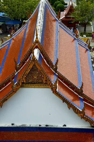 Asia thailandia bangascar pianta tempio soleggiato — Foto Stock