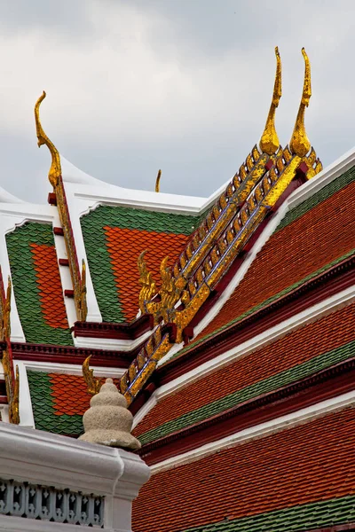 Asia tailandia Bangkok templo de la lluvia religión mosaico —  Fotos de Stock