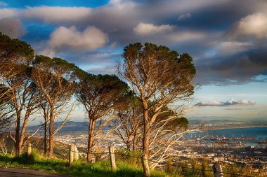  Güney Afrika'dan içinde panoramik Masa Dağı 