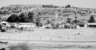 Güney Afrika eski şehirde mountain yakınındaki 