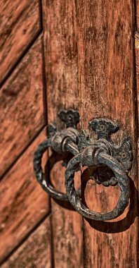 Güney Afrika antik kapı girişinde 