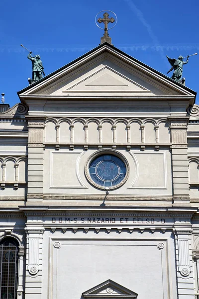 Varese castronno in italien die alte mauerkirche säule sk — Stockfoto
