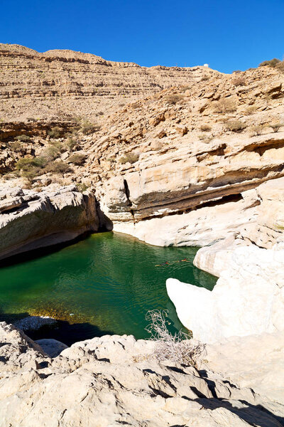   in  oman  water canyon 