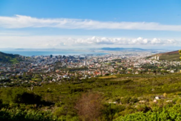 W RPA panoramę miasta z góry — Zdjęcie stockowe