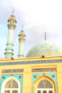 İran ve eski antika Camii minaresi