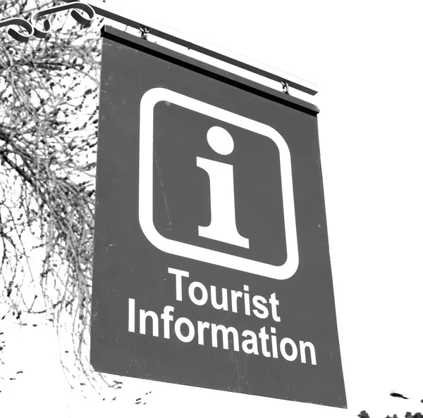 In south africa close up of the tourist information — Stock Photo, Image