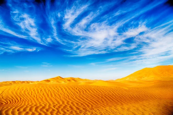 In oman oude desert rub al khali de lege kwartaal en buiten — Stockfoto