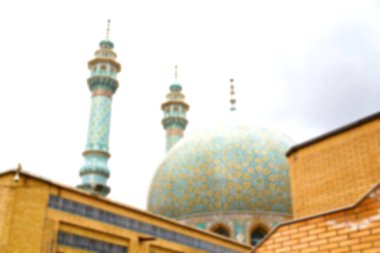 İran ve eski antika Camii minaresi