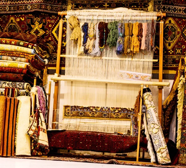 Στο Ιράν textile χαλί αντίκα — Φωτογραφία Αρχείου