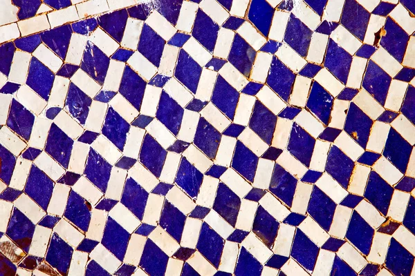 Abstrato morocco áfrica azulejo azul fundo textura — Fotografia de Stock