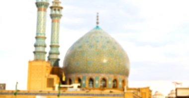 İran ve eski antika Camii minaresi