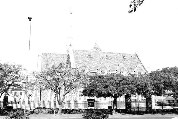 In south africa old  church  in city center — Stock Photo, Image