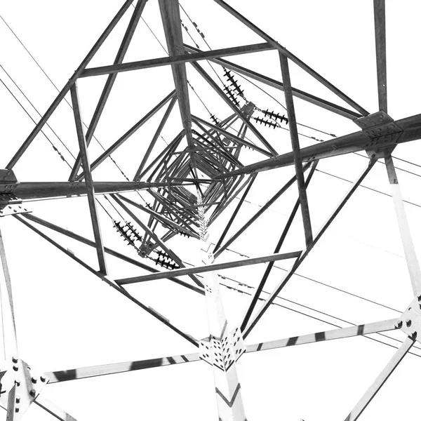 I iran elektriska pylon i himlen — Stockfoto